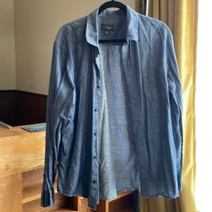 2XL Wallin & Bros Denim Swiss Dot Shirt